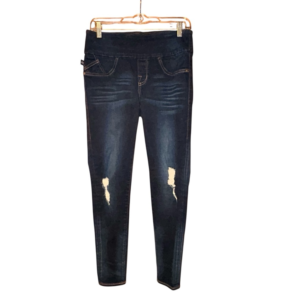 Rock & Republic Denim Rx Fever Pull On Skinny Jeans Women’s Size 6 Distressed